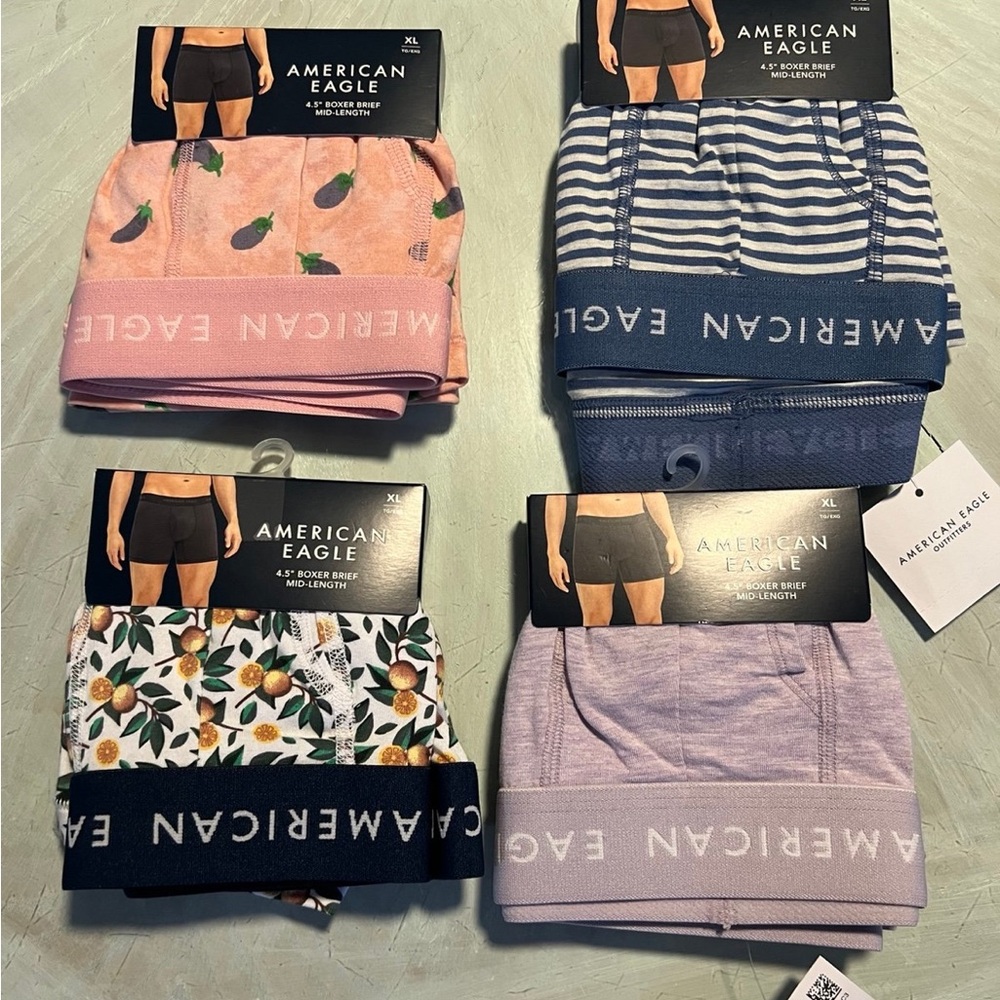 American Eagle Outfitters Boxer Briefs - Pink, Blue, White, Purple